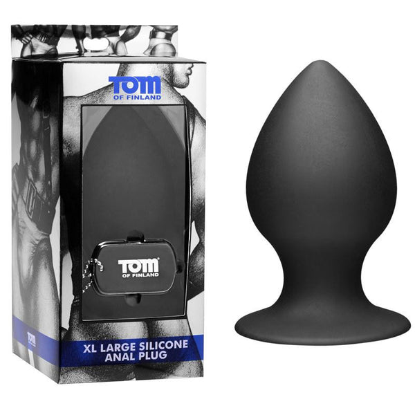 Tom of Finland Extra Large Silicone Anal Plug (Black)