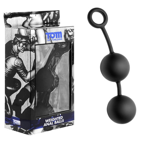 Tom of Finland Heavy Anal Balls/Beads (Black)