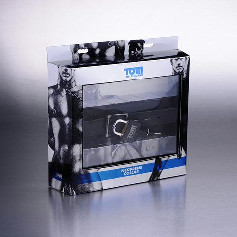 Tom of Finland Neoprene Locking Collar (Black)
