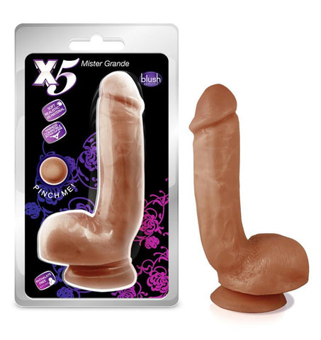 Blush X5 Mister Grande Dong With Suction & Balls (Latin)
