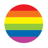 Rainbow Stripe 6in Button