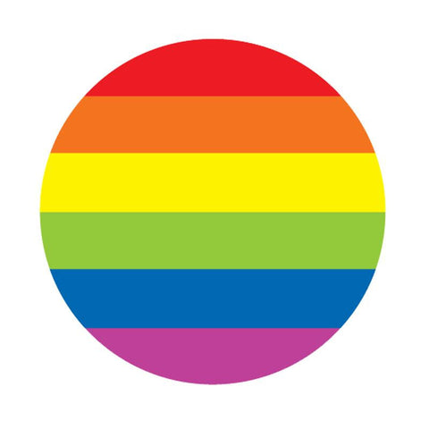Rainbow Stripe 6in Button