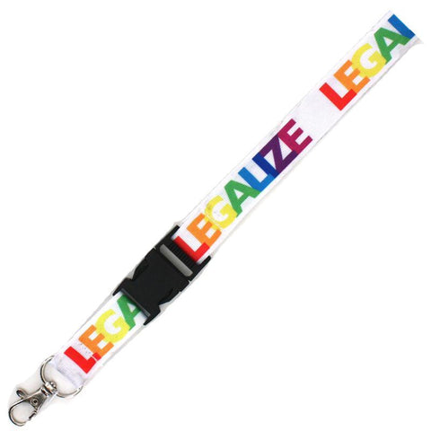 Legalize Rainbow Breakaway Lanyard