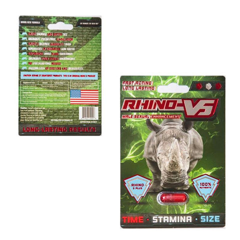 Rhino V-5 3000mg 1ct (Open Stock)