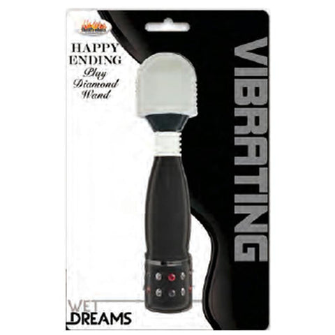 Wet Dreams Happy Ending Diamond Wand-Black