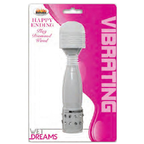 Wet Dreams Happy Ending Diamond Wand-White