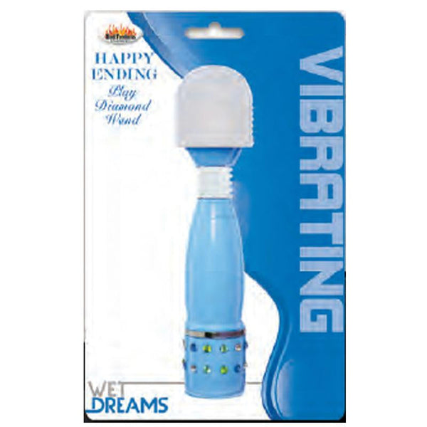 Wet Dreams Happy Ending Diamond Wand-Blue