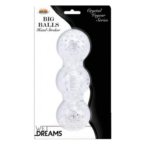 Wet Dreams Big Balls Stroker-Clear