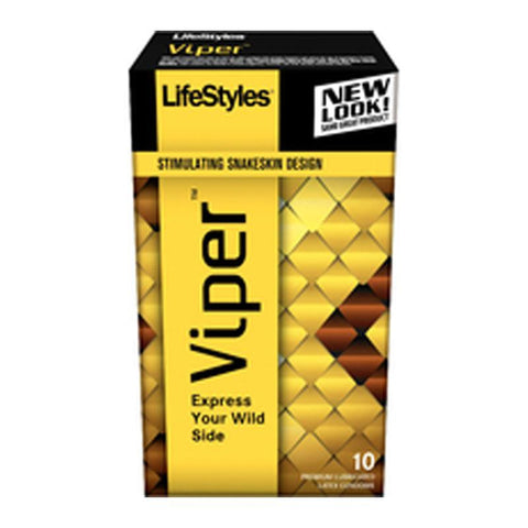 Lifestyles Viper Snakeskin Design Condoms (10)