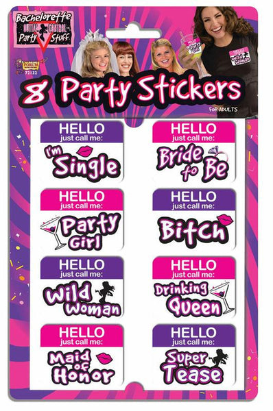 Bachelorette Stickers 8pk