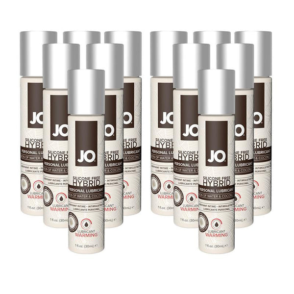 JO Silicone Free Hybrid Lubricant w-Coconut Warming 1 fl oz (Display of 12)