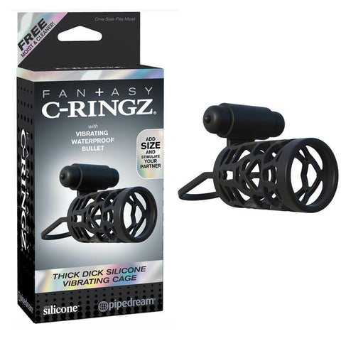 FCR - Thick Dick Silicone Vibrating Cage