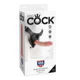 King Cock Strap-On Harness W/8in Cock Flesh
