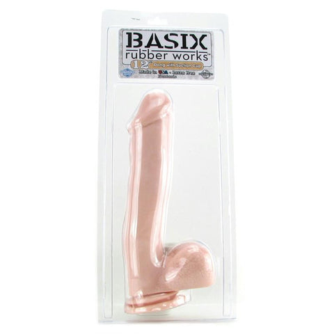 Basix - 12in Mega Dildo Flesh