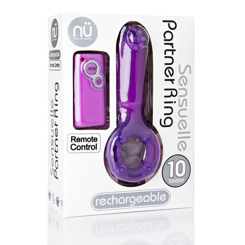 Sensuelle Remote Control Partner Ring Purple