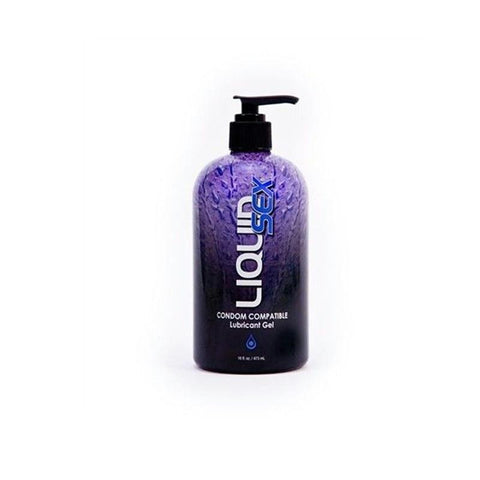 Liquid Sex Condom Compatible Lubricant Gel, 16 fl. oz. (473 ml) Pump Bottle