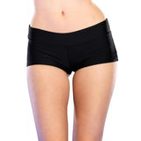 Spandex Boy Shorts Short. Large Black