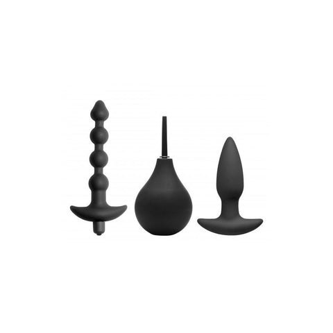 Masters Prevision 4 Piece Silicone Anal Kit (Black)