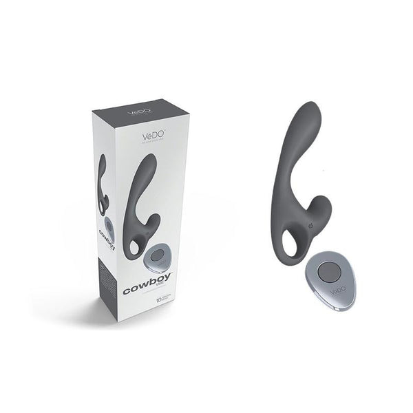 VeDO Cowboy Rechargeable Prostate Vibe - Gun Metal Grey