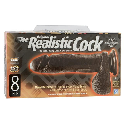 The Realistic Cock - 8 Inch Black