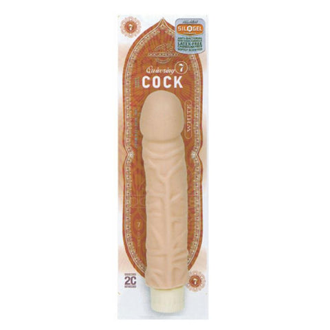 Quivering Cock: 7in.x 1.75in. (Flesh)